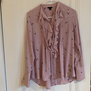 Ann Taylor Ruffle Blouse